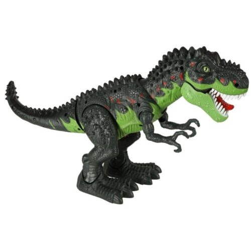 Light Up Roaring T-Rex Dinosaur Toy med Walking Action Green