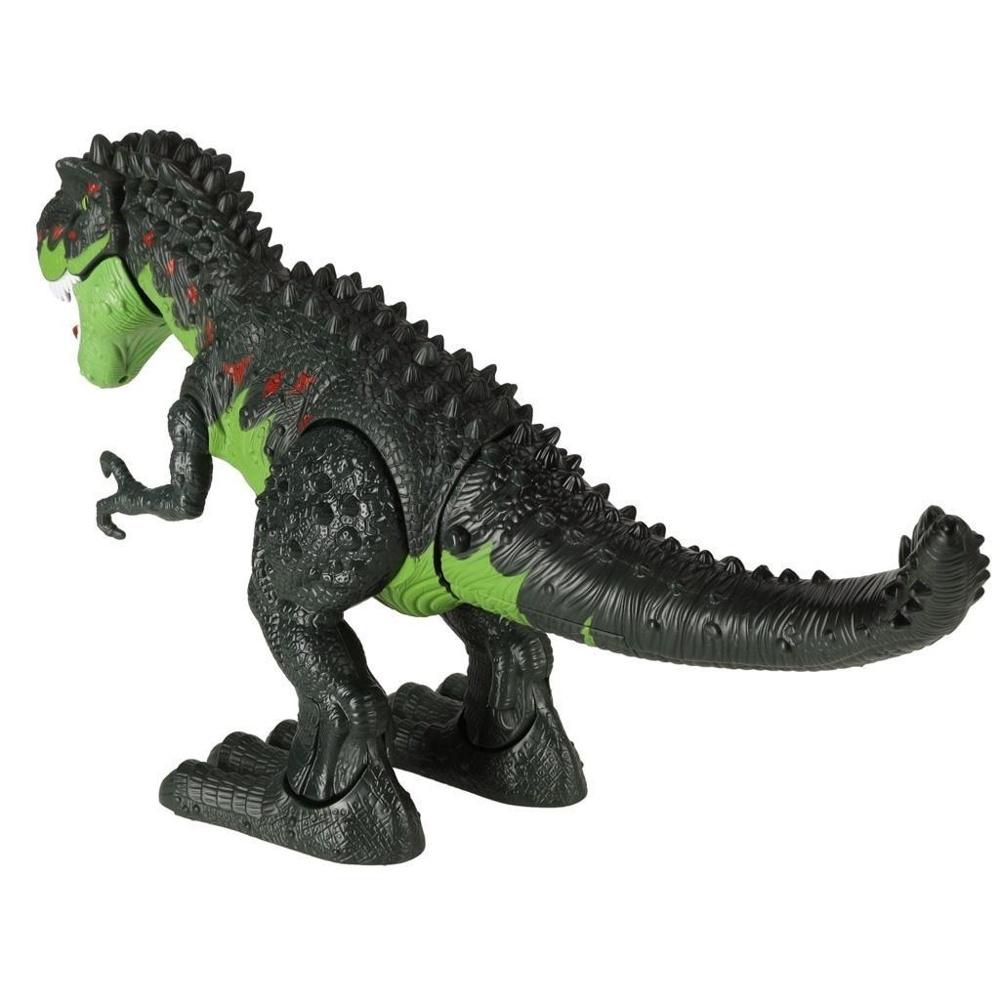 Light Up Roaring T-Rex Dinosaur Toy med Walking Action Green