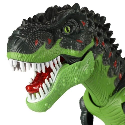 Light Up Roaring T-Rex Dinosaur Toy med Walking Action Green