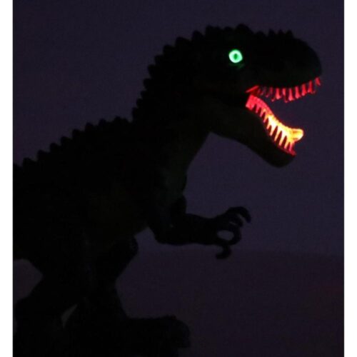 Light Up Roaring T-Rex Dinosaur Toy med Walking Action Green