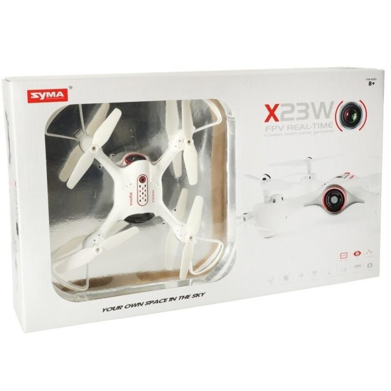 Syma X23W Mini WiFi Drone – 720P kamera, huvudlöst läge, 8 minuters flygtid