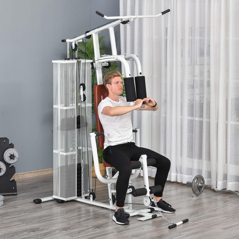 Full Body Home Gym Station med pressarm och benutvecklare (45 kg)