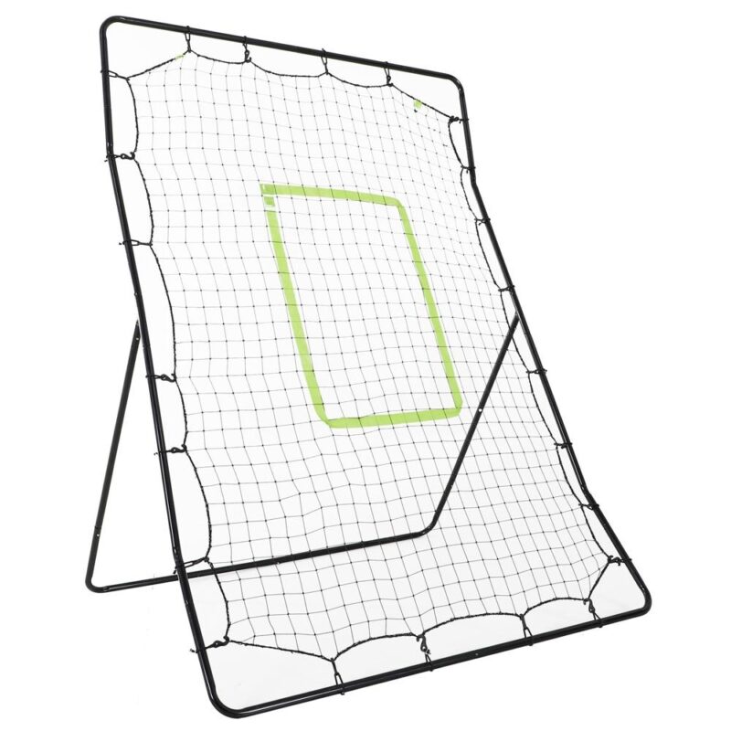 Baseball- och fotbollsrebounder-träningsnät – Bärbar metall med träffzon