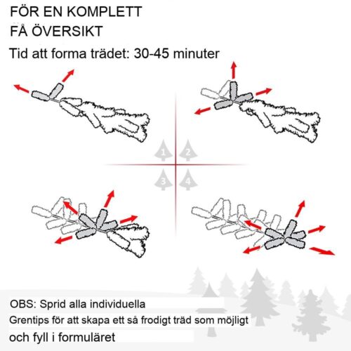 7 fot realistisk flamskyddad konstgjord talljulgran med stålbas