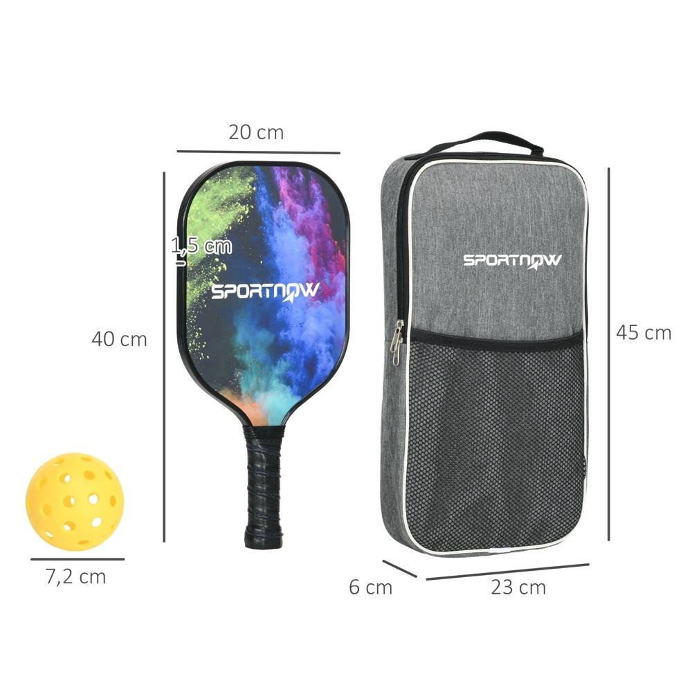 Glasfiber Pickleball Racket Set – 2 racketar, 4 bollar och väska för vuxna