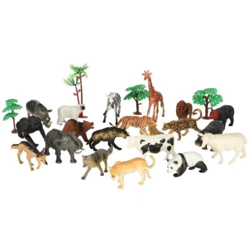 Realistiska djurfigurer Zoo Play Set 59 delar, åldrar 3+