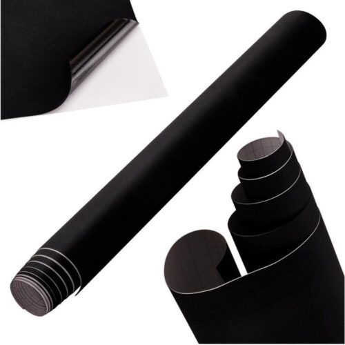 Black Velvet Roll Film för bilstyling och heminredning, 1,35x15m