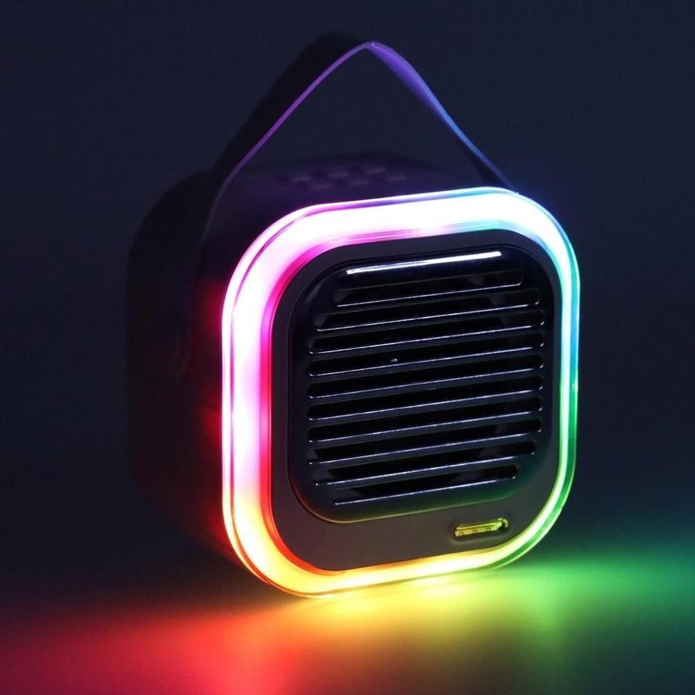 Bluetooth Karaoke-högtalarsystem med mikrofon, RGB-ljus, trådlös Bluetooth-anslutning