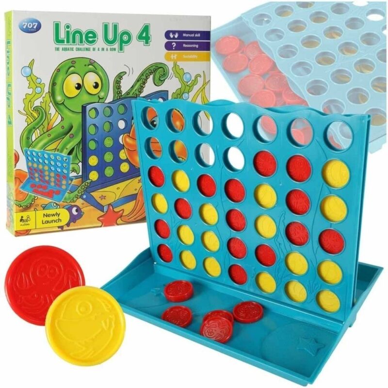 Happy Four Connect Four strategispel för två spelare