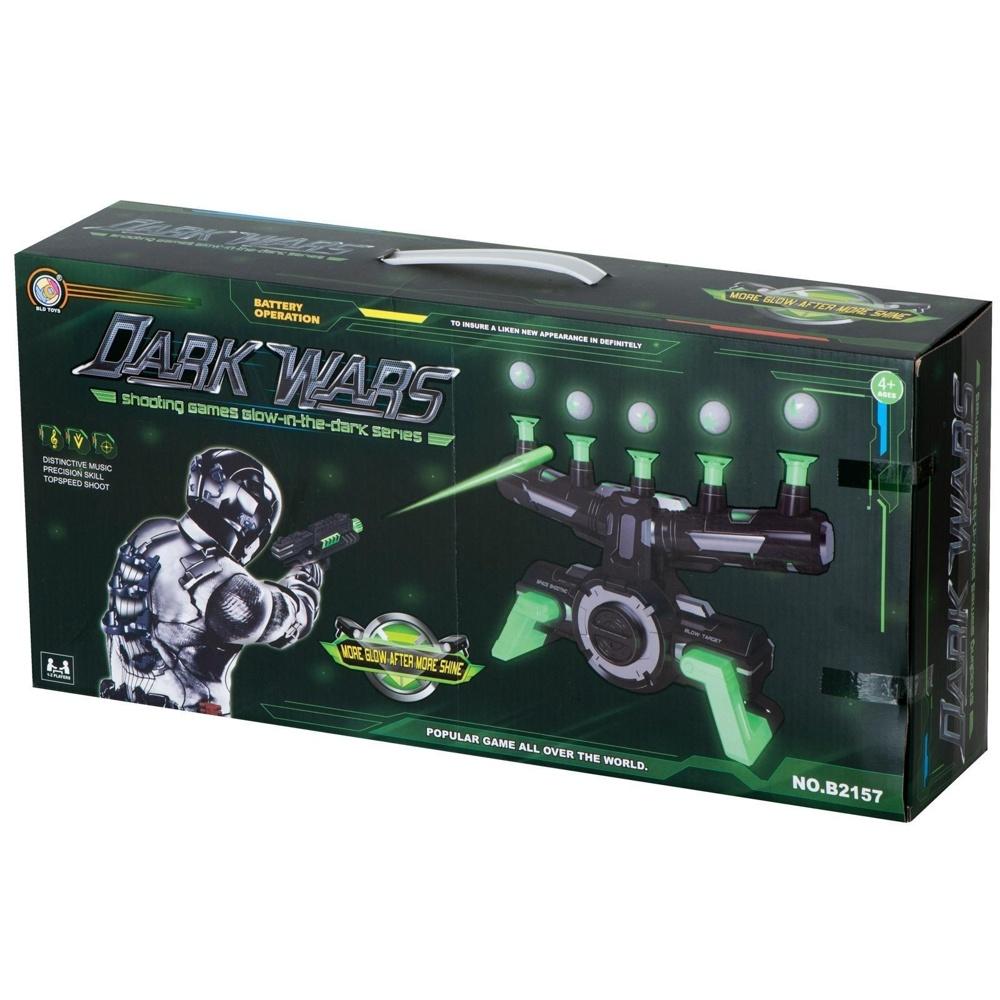 Glow-in-the-Dark Air Shooting Game med flytande bollar och dartpistol