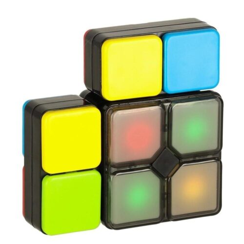 LED Puzzle Cube Arcade Game – 4 spel, batteridrivet roligt för barn