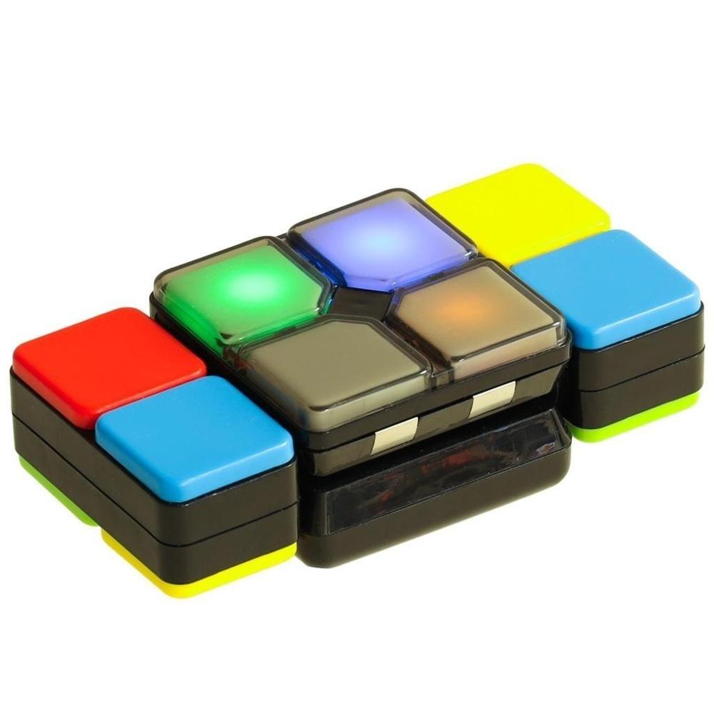 LED Puzzle Cube Arcade Game – 4 spel, batteridrivet roligt för barn