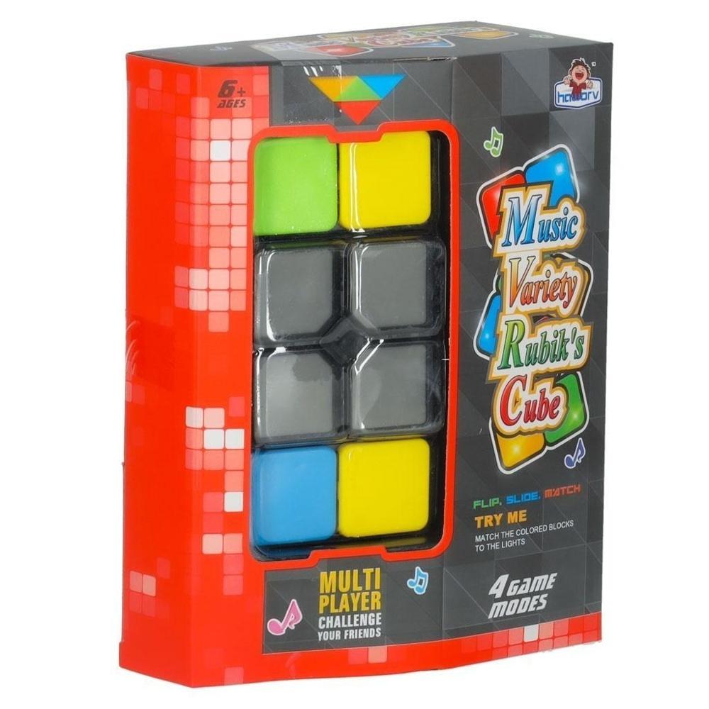 LED Puzzle Cube Arcade Game – 4 spel, batteridrivet roligt för barn