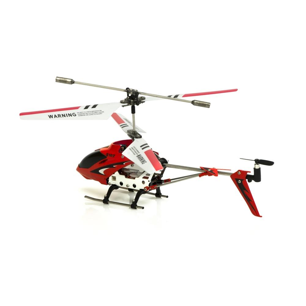 Syma S107G Metal Series Red RC Helikopter – 3D-flyg och gyrostabilisering