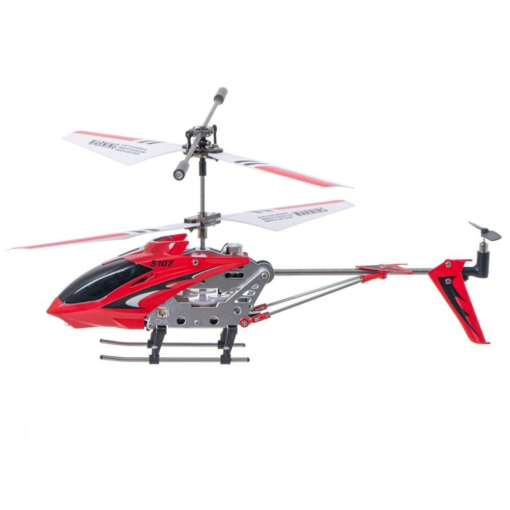 Syma S107G Metal Series Red RC Helikopter – 3D-flyg och gyrostabilisering