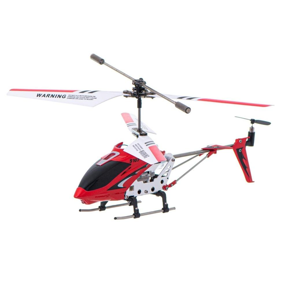 Syma S107G Metal Series Red RC Helikopter – 3D-flyg och gyrostabilisering