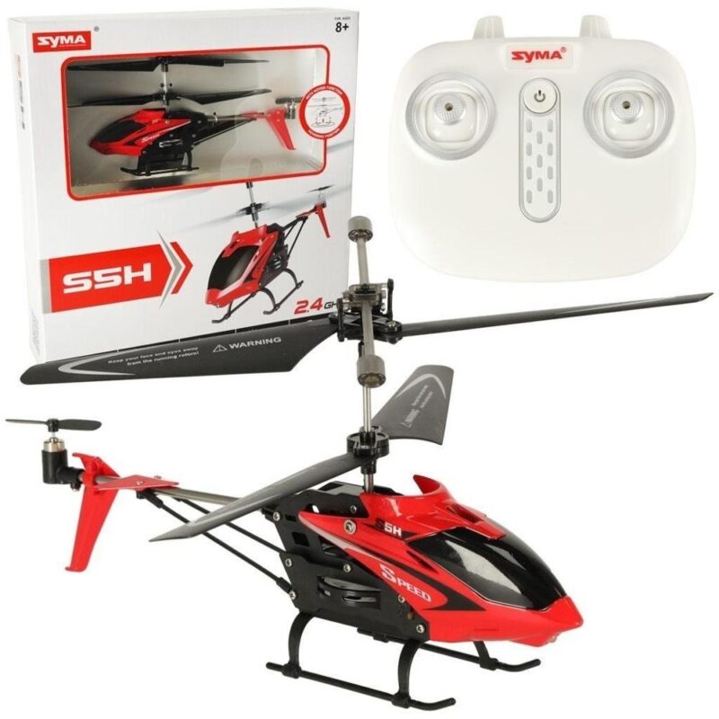 SYMA S5H Red RC Helikopter med hovfunktion, nybörjarläge och krockskydd