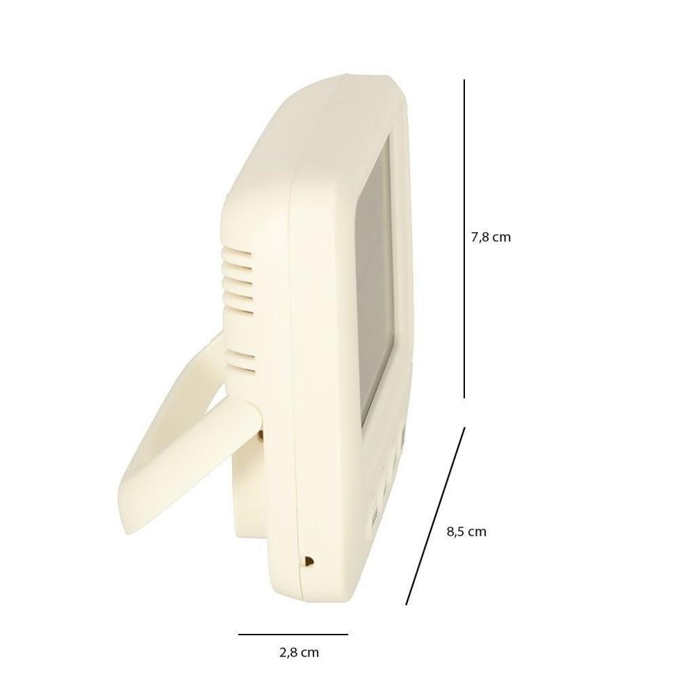 Digital Hygrometer Klocktermometer med fuktmätare och larm