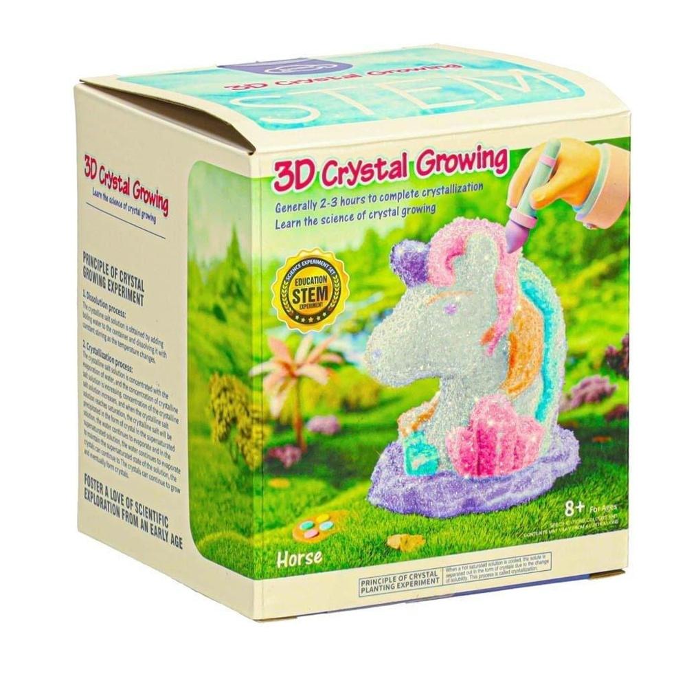 Unicorn Crystal Growing Kit – DIY gips och färg Set för barn