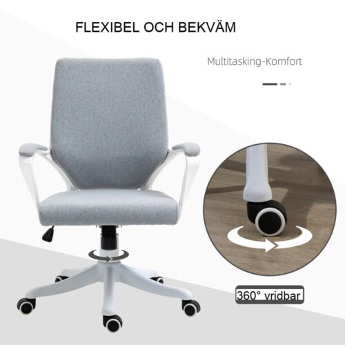 Ergonomisk kontorsstol med svankstöd och vippfunktion