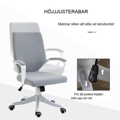 Ergonomisk kontorsstol med svankstöd och vippfunktion