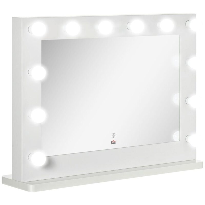 Hollywood Mirror med dimbara LED-lampor, minnesfunktion och pekkontroll