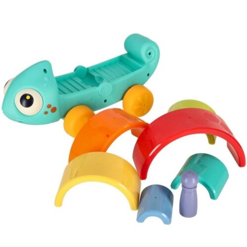 Montessori Chameleon Sorter pusselblock för dragspel (18m+)