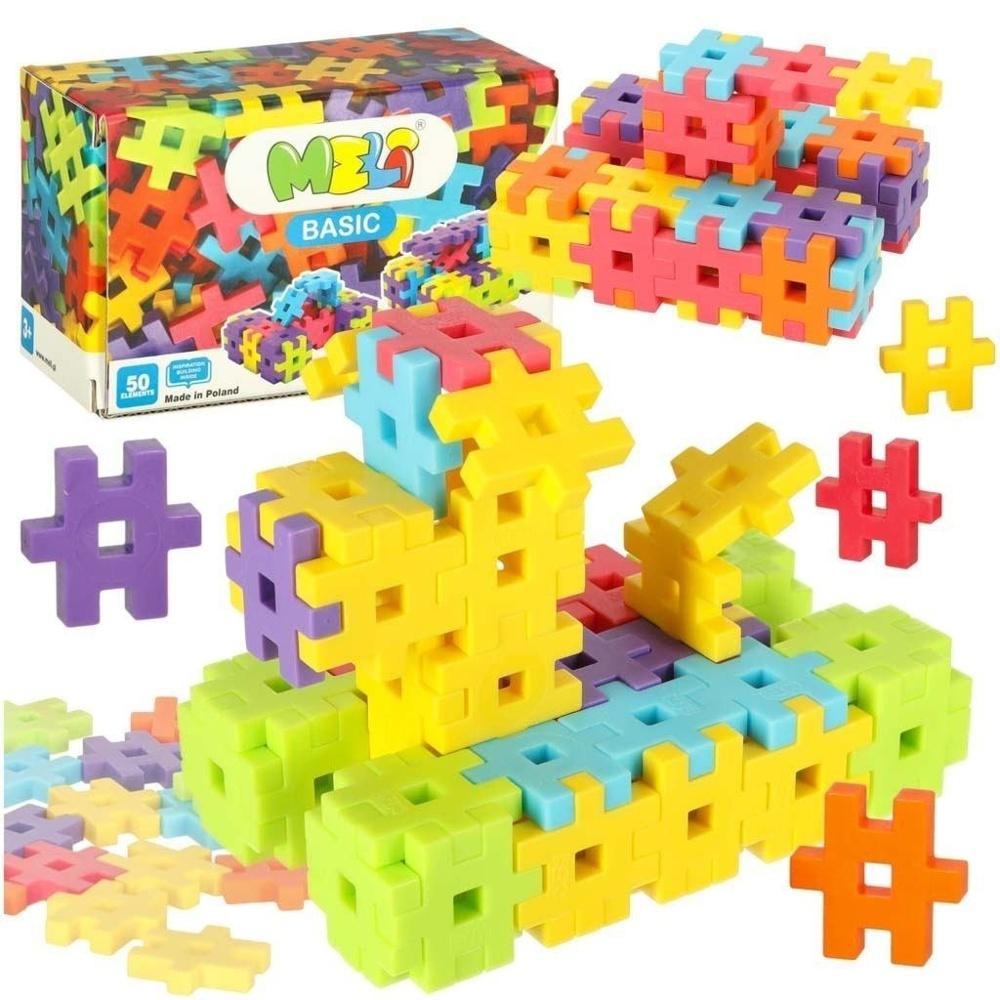 MELI Classic Creative Building Blocks – 50 delar set för barn