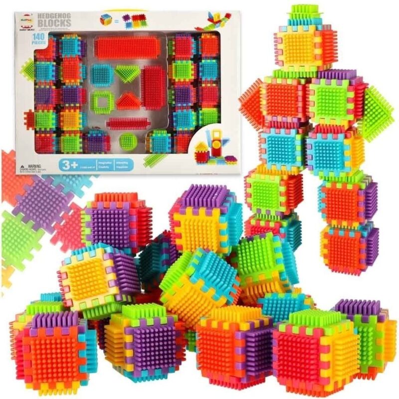 Creative Waffle Blocks Byggsats – 140 delar i 6 färger