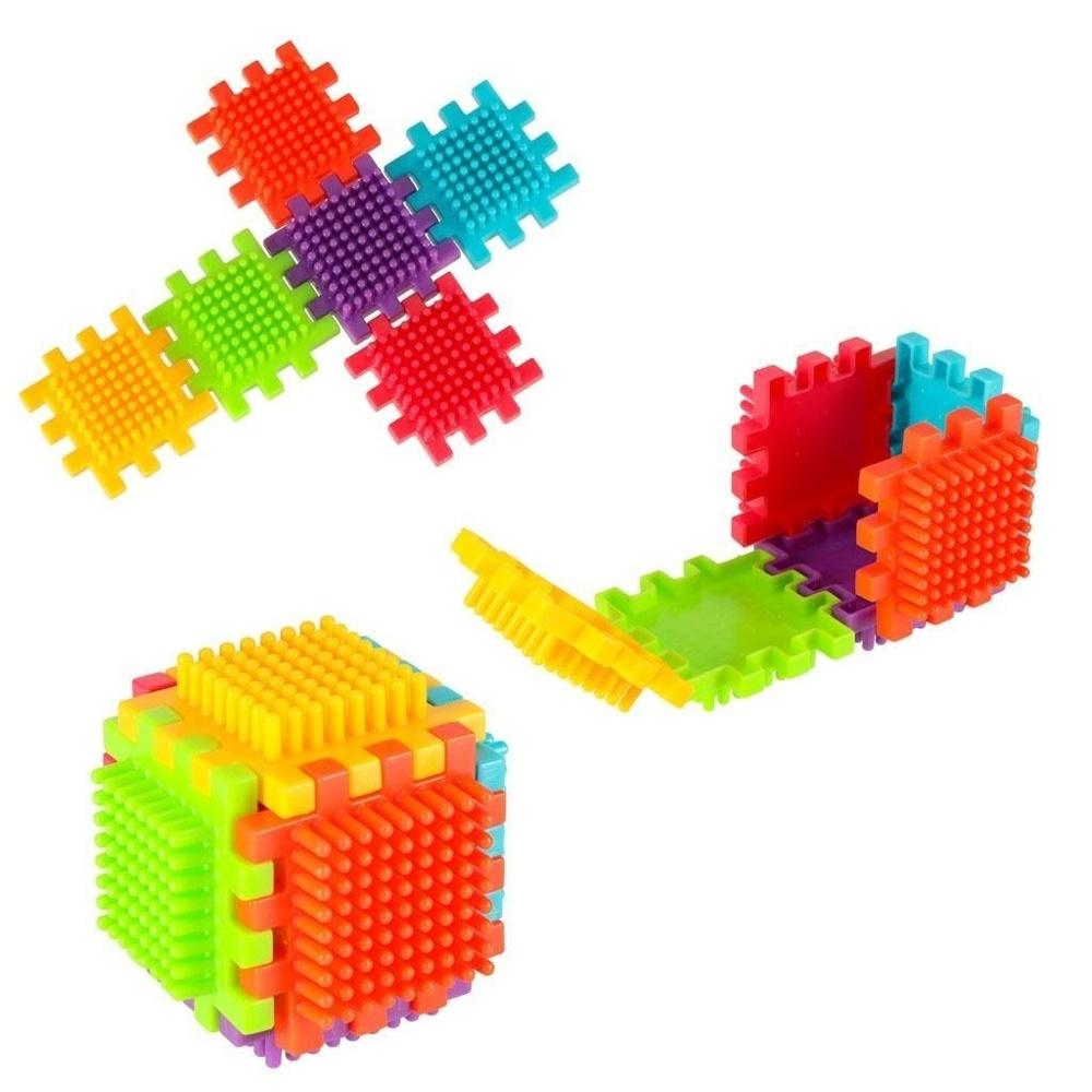 Creative Waffle Blocks Byggsats – 140 delar i 6 färger