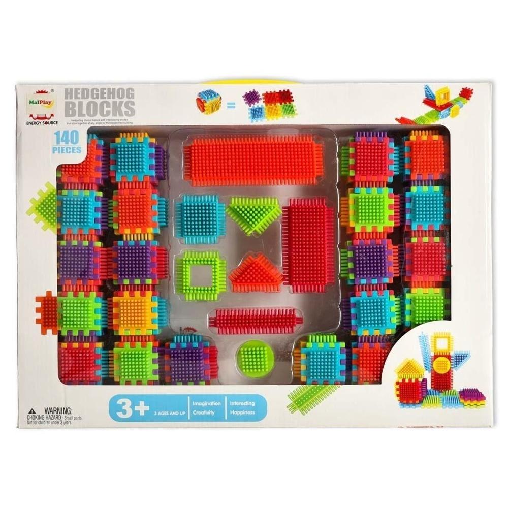 Creative Waffle Blocks Byggsats – 140 delar i 6 färger