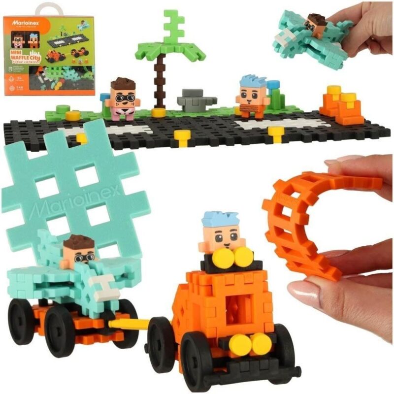 Mini Waffle Construction Blocks – Bygg din egen flygplats och flygplan (148 delar)