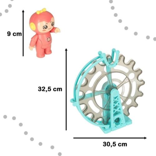 Magnetic Marble Run Byggsats med musik och ljus, 118 delar