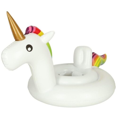 Uppblåsbart Unicorn Poolhjul för barn med sits – 70 cm