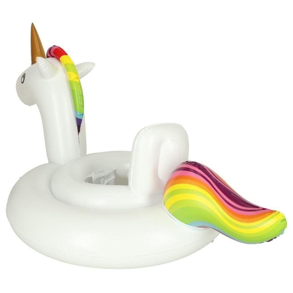 Uppblåsbart Unicorn Poolhjul för barn med sits – 70 cm