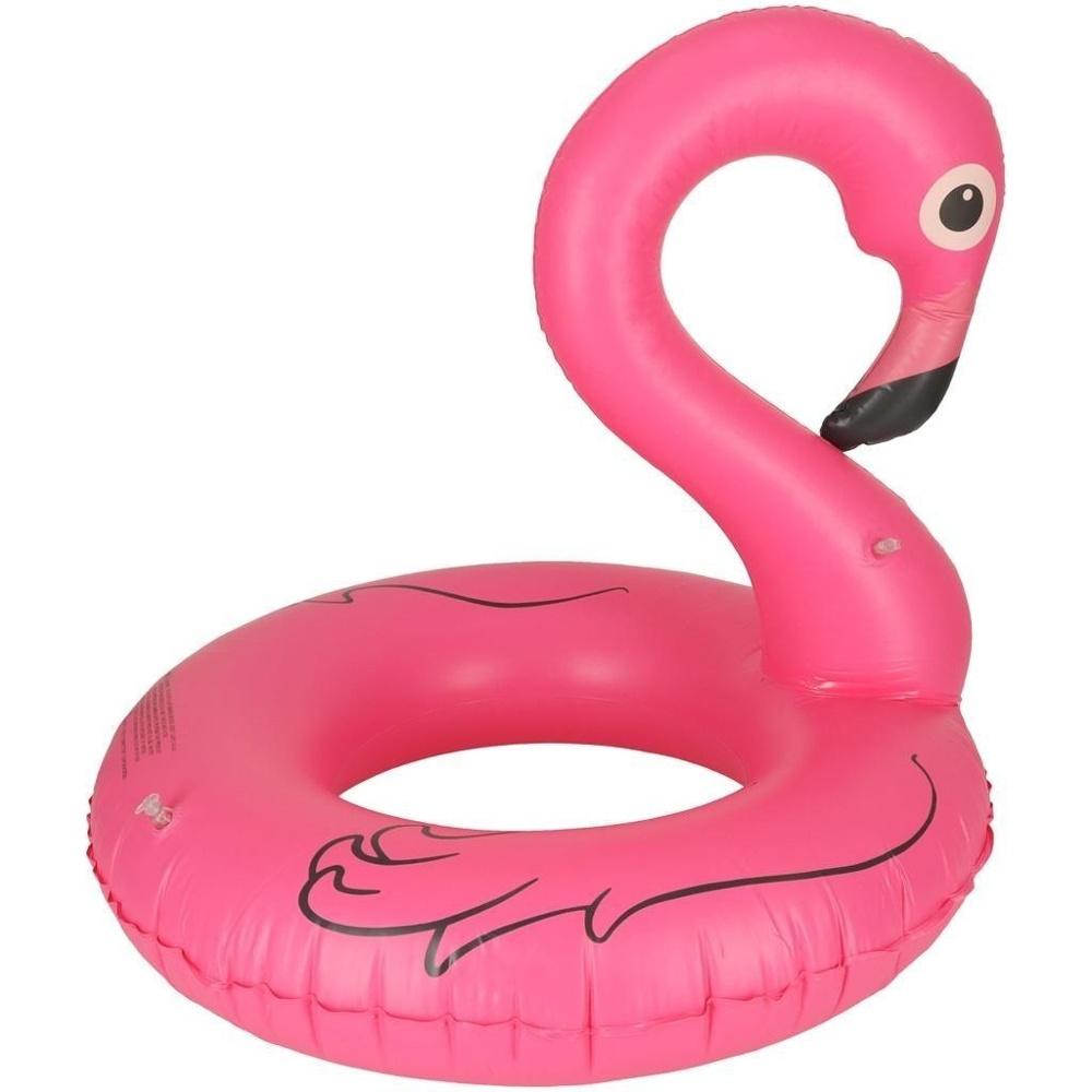 Pink Flamingo uppblåsbart simhjul, 90 cm för barn 70 kg kapacitet