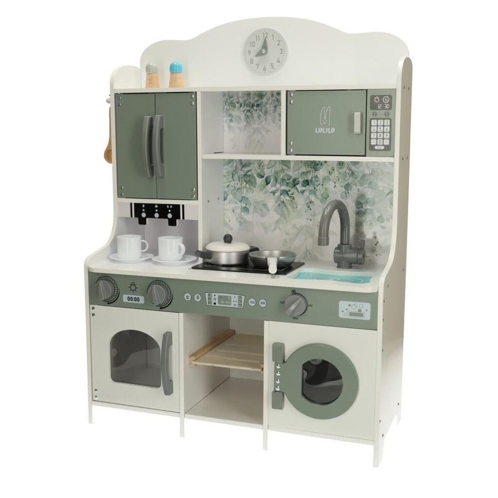 LULILO Wooden Kids Kitchen Lekset med espressomaskin