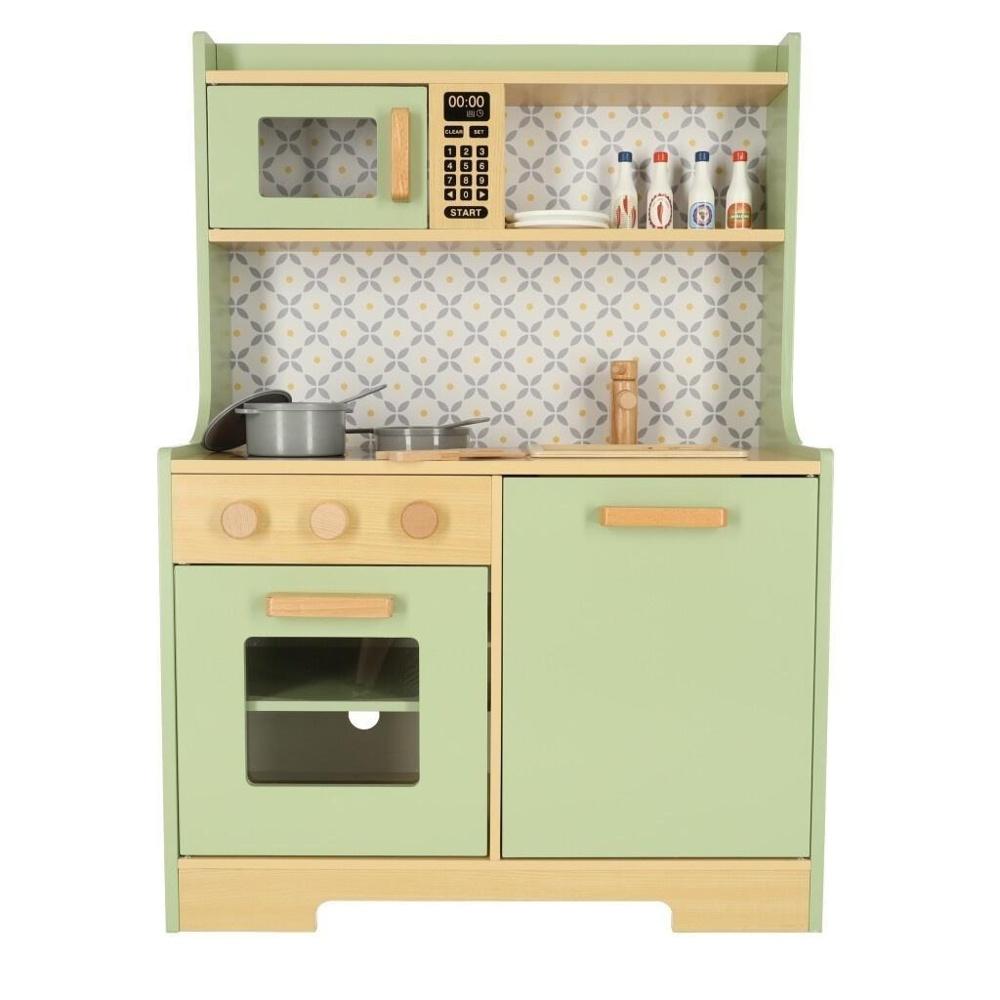 Mint Wooden Kids Kitchen Lekset med spis, ugn och tillbehör