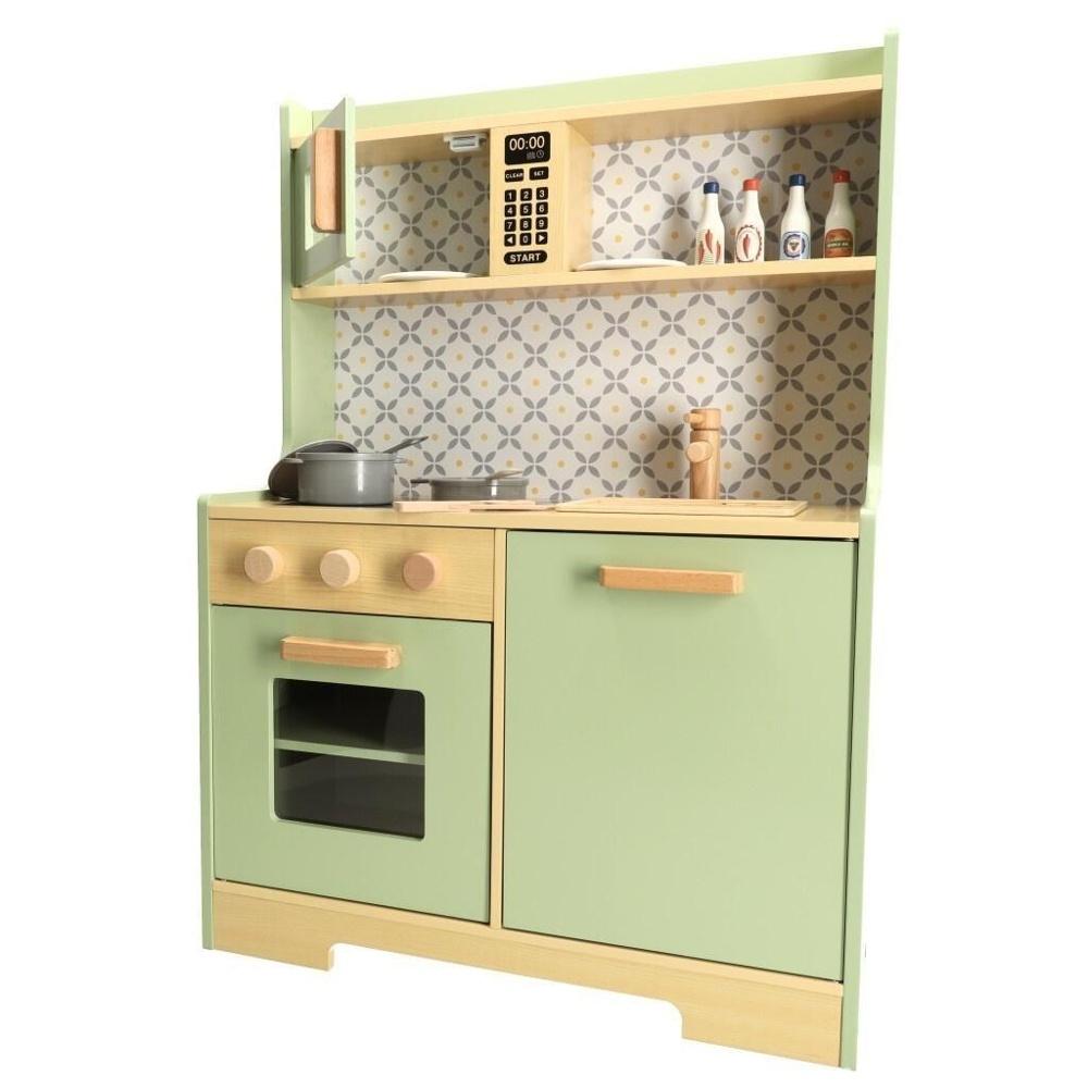 Mint Wooden Kids Kitchen Lekset med spis, ugn och tillbehör