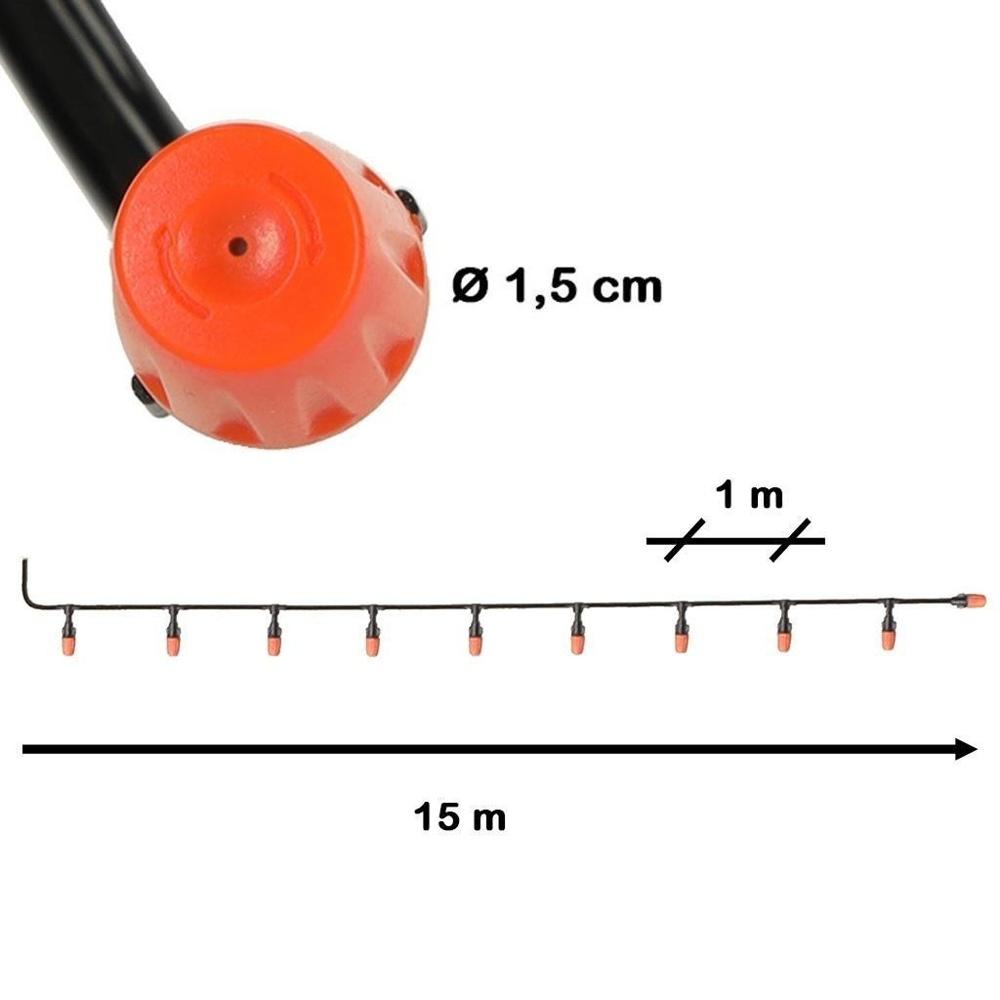 Kylvattengardin dimsprinklersystem för trädgårdsbevattning, 15M