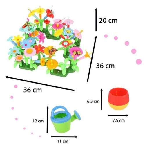 Bygg din egen blomsterträdgård med 175 plasttegelstenar