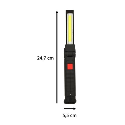 Uppladdningsbar COB-magnetverkstadsficka med 5 lägen och 200 lumen