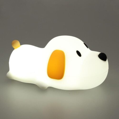 Touch-Sensitive RGB Silikon Dog Night Light med timer