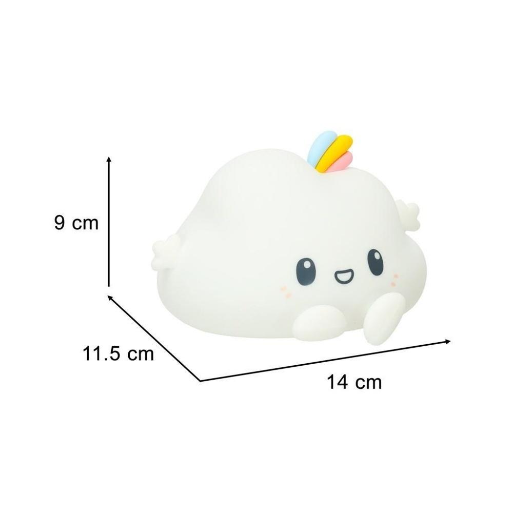 RGB Cloud Silicone Night Light för barn – Uppladdningsbar och 3 ljuslägen