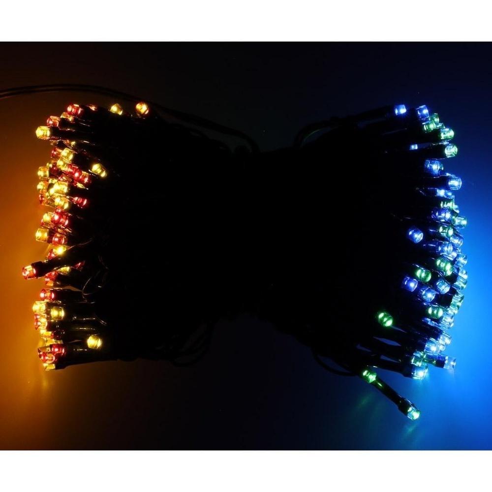 2 Pack Solar String Lights, 200 LED Multicolor, 20M utomhus vattentät dekor