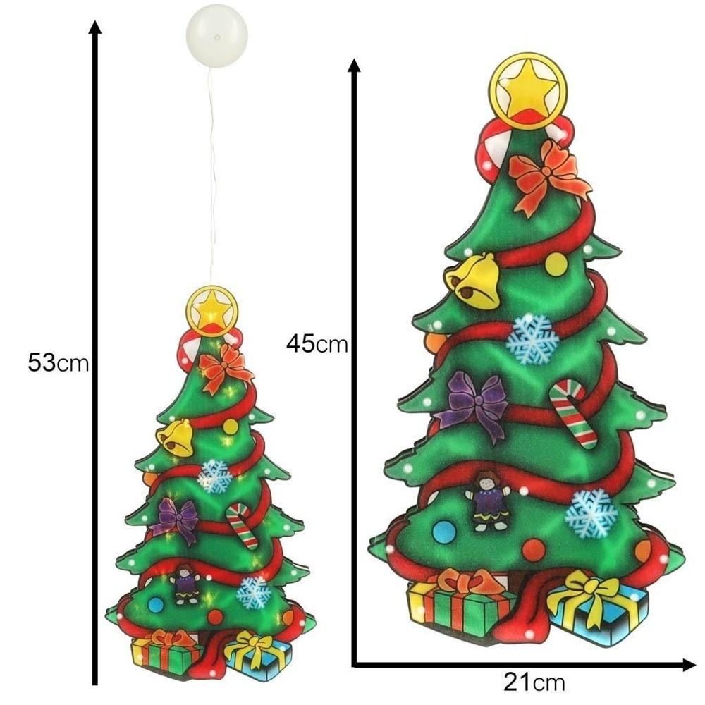 Upplysande 45cm LED julgranshängande ljusdekoration för fönster