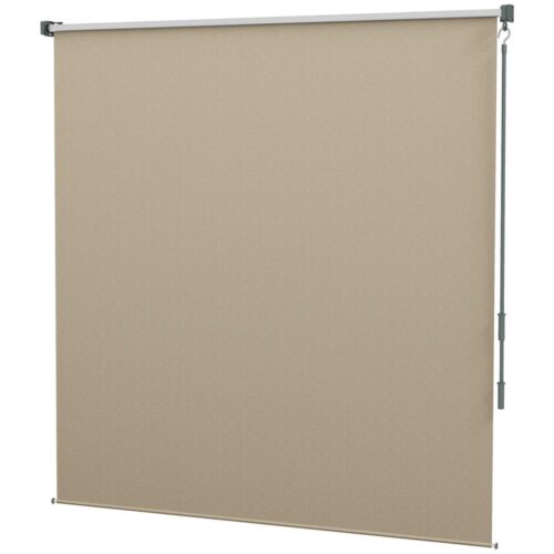 Beige Rullgardin utomhus, 183x185cm, Handvev Blackout Privacy Screen