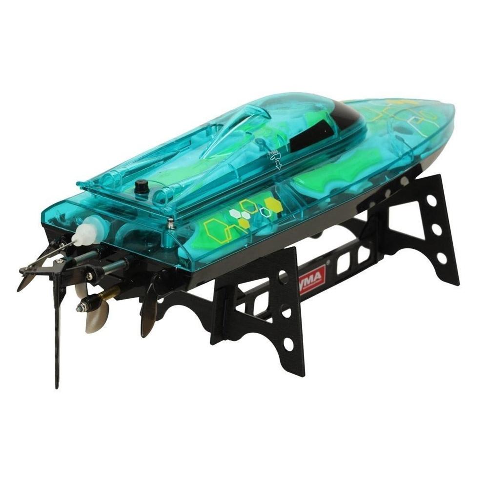 Revolt Illuminator Green RC Boat – 20 km/h hastighet, vattentät design, upp till 150 m kontroll