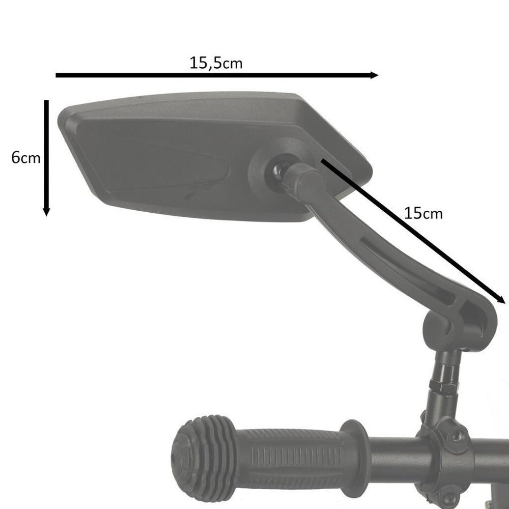 Justerbara 360° cykelbackspeglar, 2-pack för ökad säkerhet