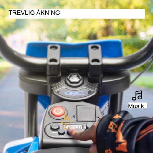 Elektrisk barnmotorcykel med musik, träningshjul och justerbar hastighet för åldrarna 3-6